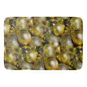 Gold KerstBaubles Badmat (Voorkant)