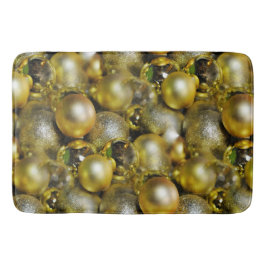 Gold KerstBaubles Badmat