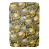Gold KerstBaubles Badmat (Voorkant Verticaal)