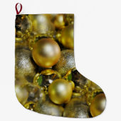 Gold KerstBaubles Grote Kerstsok (Voorkant)
