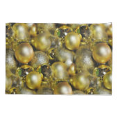 Gold KerstBaubles Kussensloop (Achterkant)