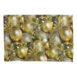 Gold KerstBaubles Kussensloop