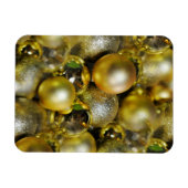 Gold KerstBaubles Magneet (Horizontaal)