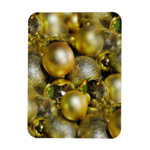 Gold KerstBaubles Magneet