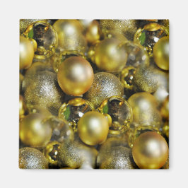 Gold KerstBaubles Magneet
