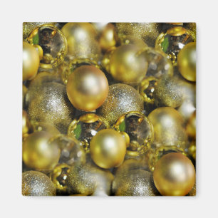 Gold KerstBaubles Magneet