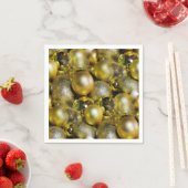 Gold KerstBaubles Servetten (Insitu)