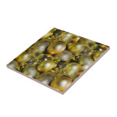 Gold KerstBaubles Tegeltje (Zijkant)