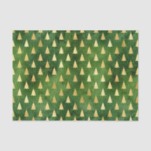 Gold kerstbomen op groen