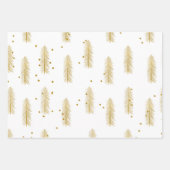 Gold kerstboom inpakpapier vel (Voorkant 2)