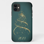 Gold Kerstboom iPhone-draagtassen Case-Mate iPhone Case (Achterkant)