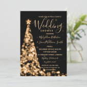 Gold kerstboom lichte feestcoupes — Showin Kaart (Staand voorkant)