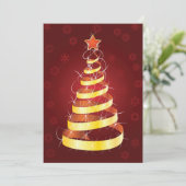 Gold Kerstboom-uitvindingen Kaart (Staand voorkant)