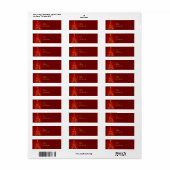 Gold kerstboomadreslabel Sjabloon Etiket (Full Sheet)
