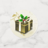 Gold kerstcadeau-Confetti Confetti (Kleine voorkant)