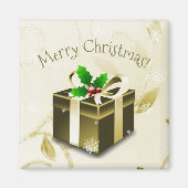 Gold Kerstcadeau Magnet (Voorkant)
