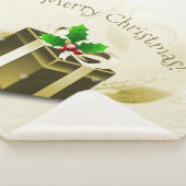 Gold kerstcadeau Sherpa Blanket Deken (3/4)