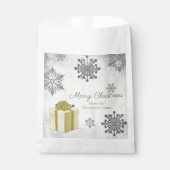 Gold-kerstcadeau voor feestmaal bedankzakje (Voorkant)