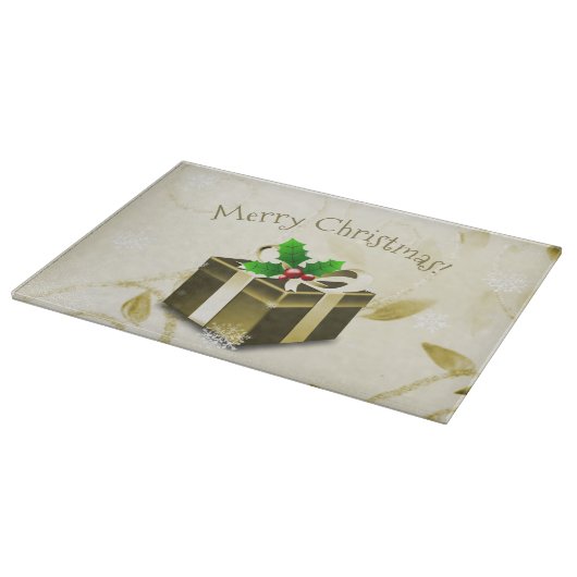 Gold-kerstcadeaubon Snijplank (Hoek)