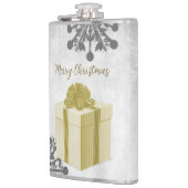 Gold kerstcadeaufeestfles heupfles (Links)