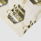 Gold-kerstcadeaupapier Tissuepapier (Detail)