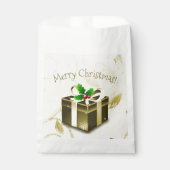 Gold kerstcadeautjes voor feestvieren bedankzakje (Voorkant)