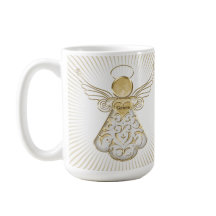 Gold Kerstengel van Grace Sunrays