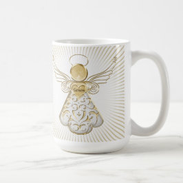 Gold Kerstengel van Grace Sunrays Koffiemok