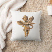 Gold Kerstfeestdag enendecoratie Kussen (Deken)