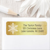 Gold kerstfeestdag etiket (Insitu)