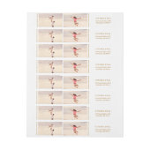 Gold Kerstfeestdag — Retouradreslabels (Vel)