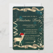 Gold-kerstfeestdag, sparkle, Green-kerstfeest Kaart (Voorkant)