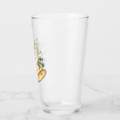 Gold kerstgebell Star WhiteFlower Glass Tumbler (Links)
