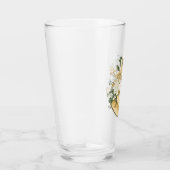 Gold kerstgebell Star WhiteFlower Glass Tumbler (Rechts)