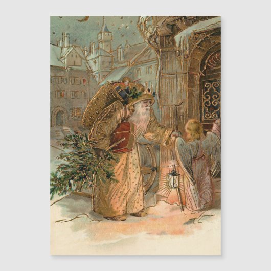 Gold  kerstman en Angel (Voorkant)