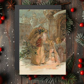 Gold kerstman en Angel