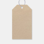 Gold  kerstman en Angel Cadeaulabel (Achterkant)