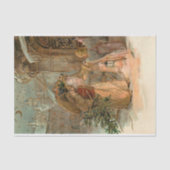 Gold kerstman en Angel Tissuepapier (Voorkant)