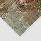 Gold kerstman en Angel Tissuepapier (Detail)