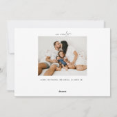 Gold Kerstmis - boom twee foto's Feestdagenkaart (Achterkant)