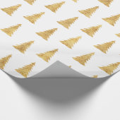 Gold Kerstmis Cadeaupapier (Hoek)