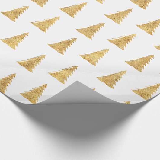 Gold Kerstmis Cadeaupapier (Hoek)