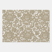 Gold Kerstmis Inpakpapier Vel (Voorkant 3)