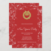 Gold Kerstmis Kaart (Voorkant / Achterkant)