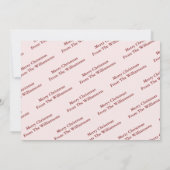 Gold Kerstmis op Snowy Deck Foto Feestdagenkaart (Achterkant)