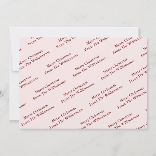 Gold Kerstmis op Snowy Deck Foto Feestdagenkaart (Achterkant)