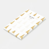 Gold Kerstmis Post-it® Notes (Schuin)