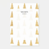 Gold Kerstmis Post-it® Notes (Voorkant)