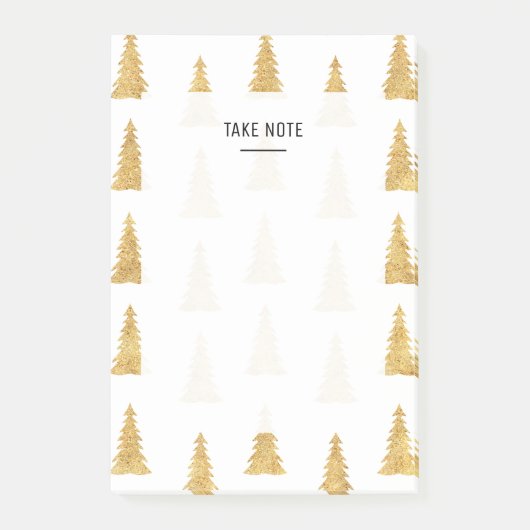 Gold Kerstmis Post-it® Notes (Voorkant)