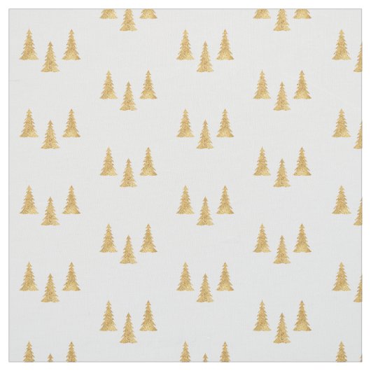 Gold Kerstmis Stof (Swatch)